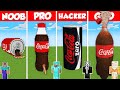 COCA COLA CAN BASE BUILD CHALLENGE - Minecraft Battle: NOOB vs PRO vs HACKER vs GOD / Animation