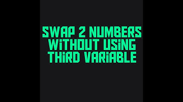 Swap 2 numbers without using third variable| C++ DS & ALGO