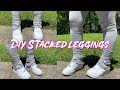 DIY STACKED LEGGINGS FOR $10!! || NO SEWING MACHINE !! VERY EASY