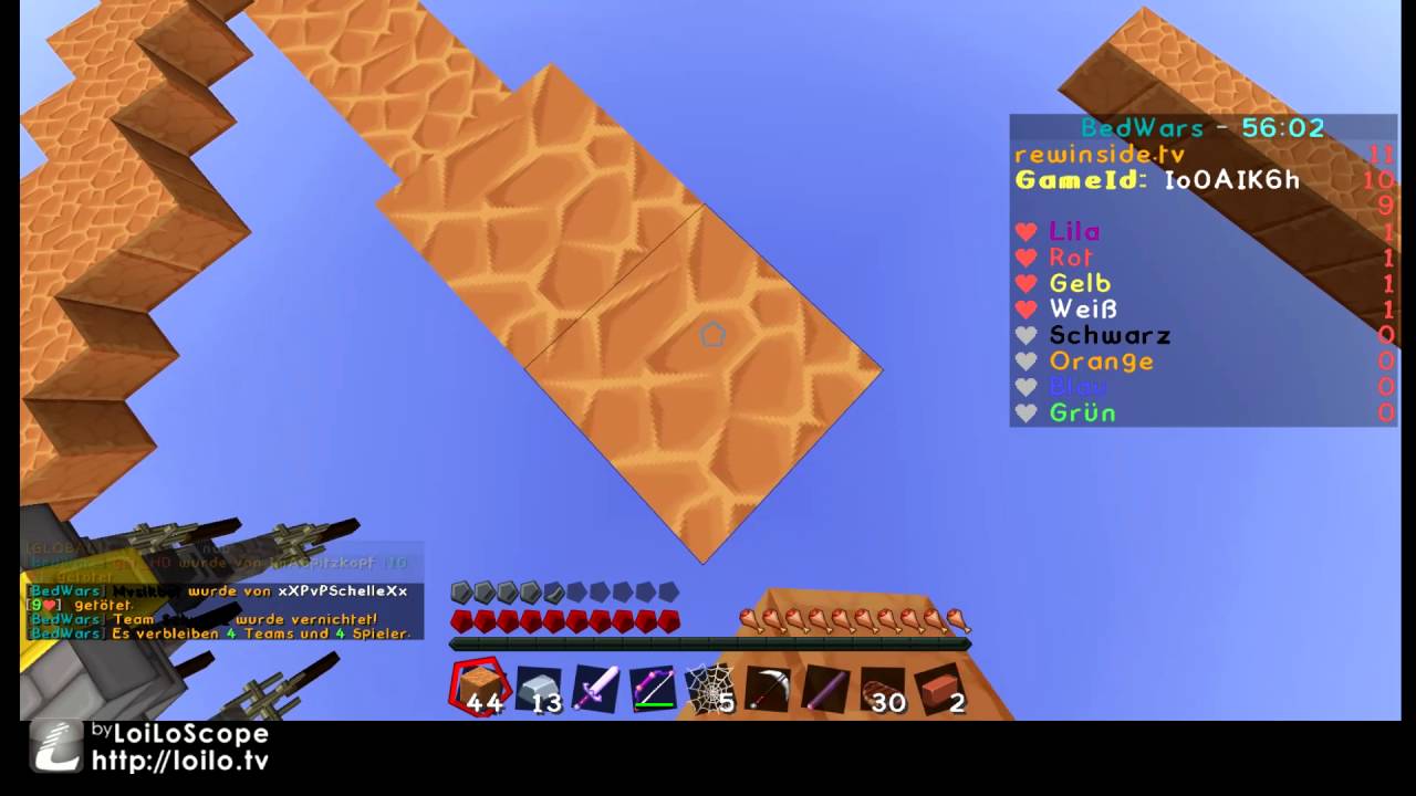 Hallo und herzlich willkommen zu meinem erstes Lets Play / Minecraft Bedwars 8mal1/ Lets Bedwars