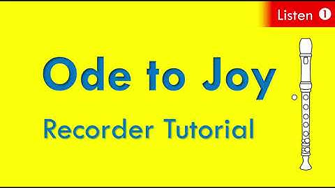 Ode to Joy Recorder Tutorial [Lesson 1- Listen]