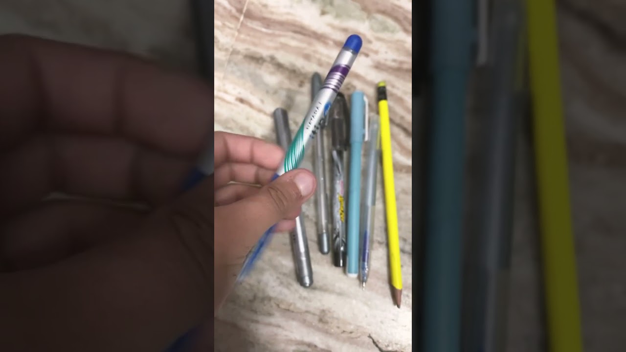 My normal pen vs pot pen😎👋