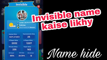 Ludo star 2 me invisible name kaise likhy | how to write invisible name in ludo star 2