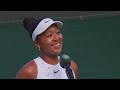Naomi Osaka on her ICONIC Wimbledon outfit 🤍 | Post-match Interview