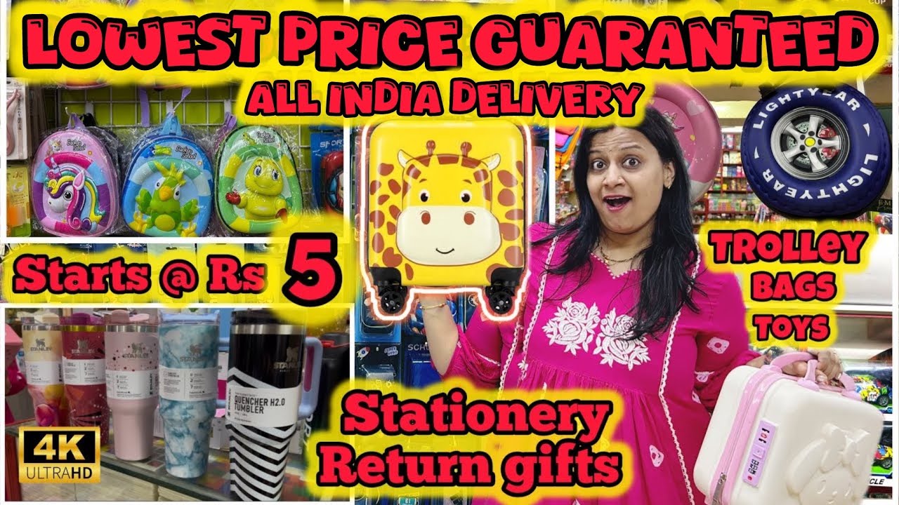 Lowest Price Guaranteed!! Starts at Rs 5/- Kids toys| stationery| return gifts| corporate gifts etc
