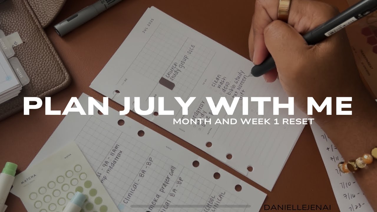 ✨ July 2025 Plan With Me 🏝️ Full Month + Week 1 Setup | Let’s Reset!