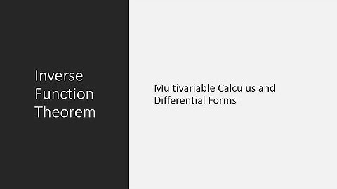 Inverse Function Theorem