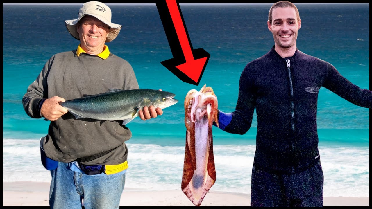 Fishing off the grid in Bremer Bay. BIG SQUID CATCH.