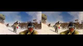 3D GoPro snowboarding - Thredbo in 3D, August 2012 screenshot 4