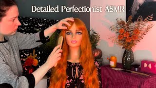 ASMR Perfecting You For A Dinner Party | Hair Brushing, Hair Fixing, Makeup, Jewellery,Lint Rolling