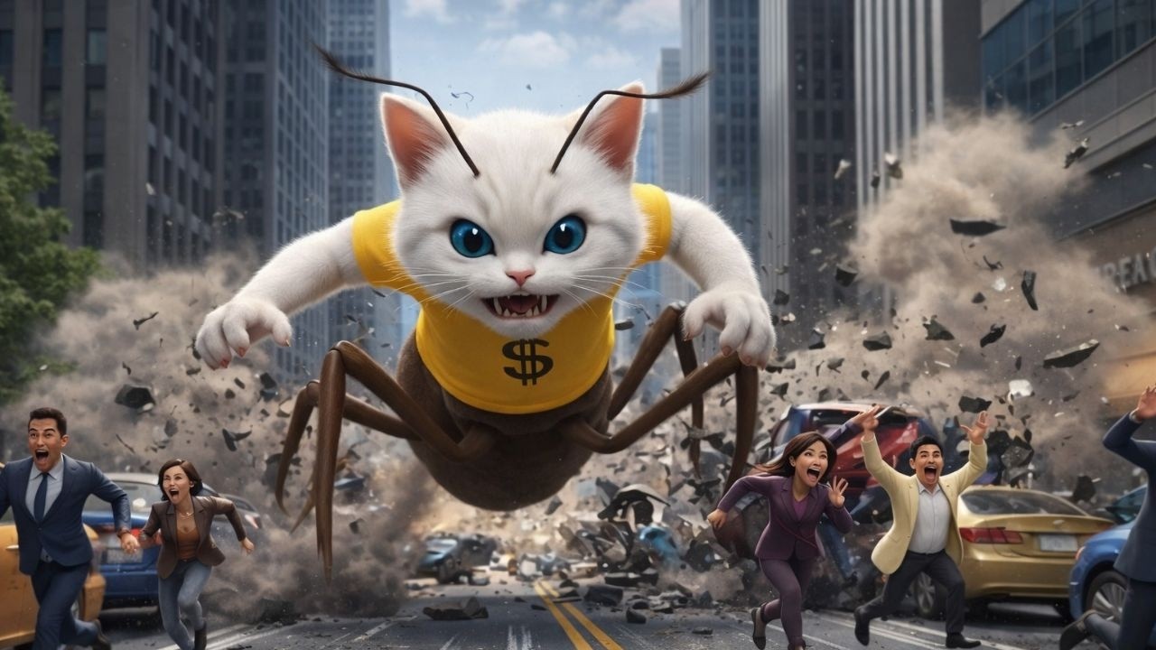 Ice Cream Mishap! A Cute Kitten’s Hilarious Adventure! 🍦🐾 #cat #mewtwin22 #funny #cartoon