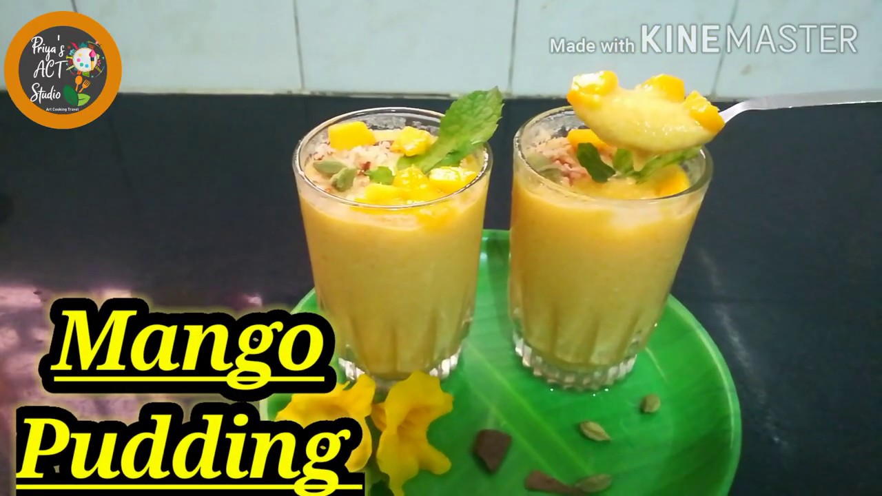 Mango pudding || Homemade mango pudding - YouTube