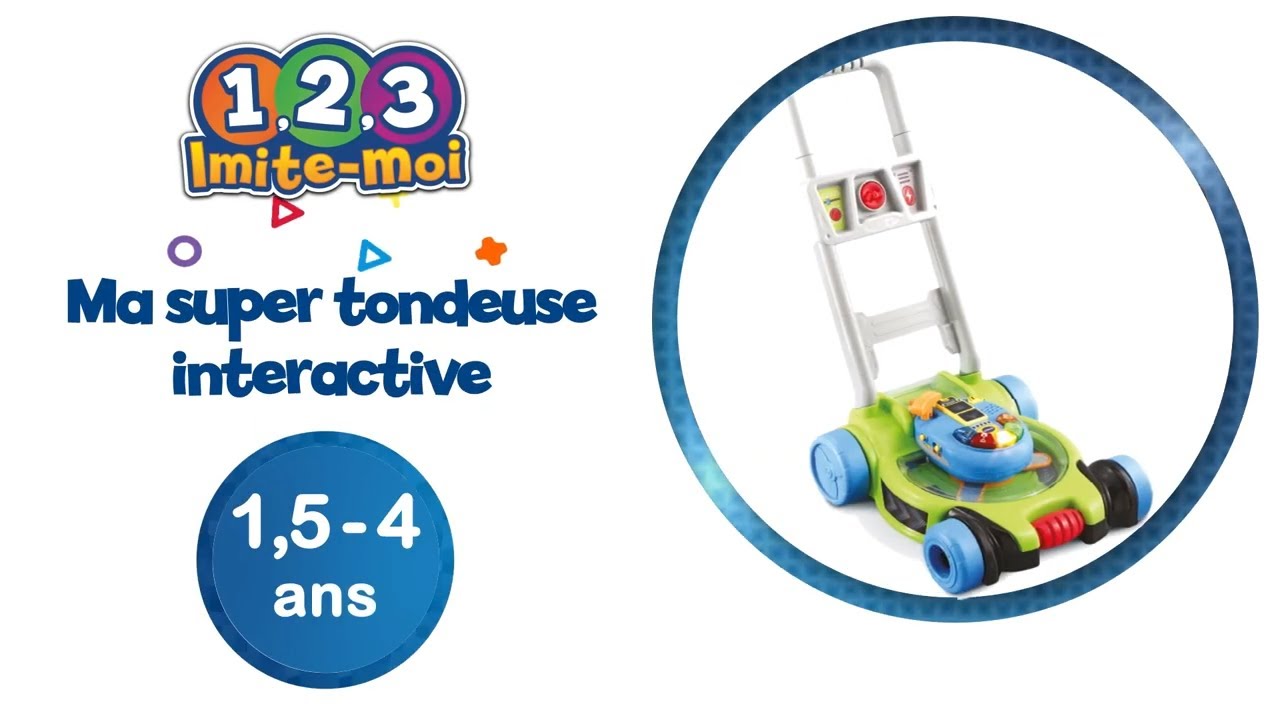VTech Ma Super Tondeuse Interactive – Jouet Parlant Sons Et Lumières, 2 Modes, 85 Chansons, Dès 18 Mois – Cadeau Enfant
