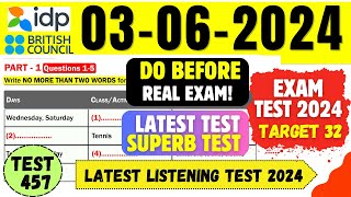 IELTS Listening Practice Test 2024 with Answers | 03.06.2024 | Test No - 457 screenshot 5