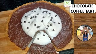 NO BAKE EGGLESS CHOCOLATE COFFEE TART | EASY NO-OVEN SILKY CHOCOLATE GANACHE TART| WakeUpWithCoffee