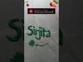 Sirjita name art video #sandart #name #handwriting #shorts