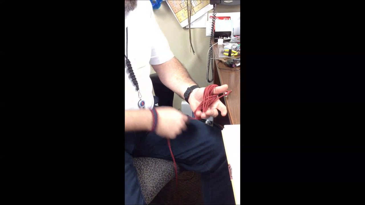 How to make a tamale for cord storage and easy tangle free deployment.