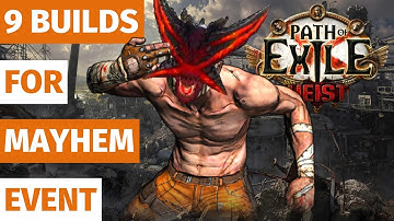 Path of Exile 3.12 - 9 Builds For the Mayhem League - PoE 3.12 - PoE Heist - Mayhem Event - Race