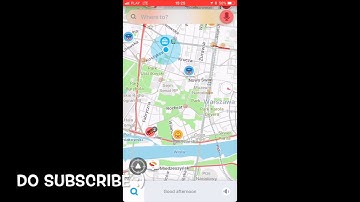 HOW TO HIDE OR SHOW MAP CONTROLS ON MAP IN WAZE APP IOS
