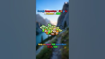 Average temperature in Mongolia in Summer in 2025 #map #mapguide #europe #mapping #geoportal #mapper