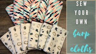 How to Sew Burp Cloths // CHEAP and ABSORBENT