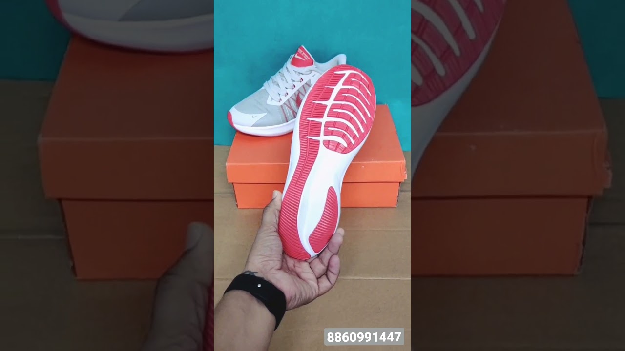 Nike Zoom  Winflo 8 ❤️🤍❤️🤍 || Grey Red 👟👟  ||  Cushioning || Free Box || Size Euro 41,42,43,44,44,45