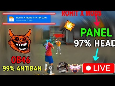 FREE FIRE MOD MENU HACK FULL SAFE AND INSTALL AND PLAY SETUP 