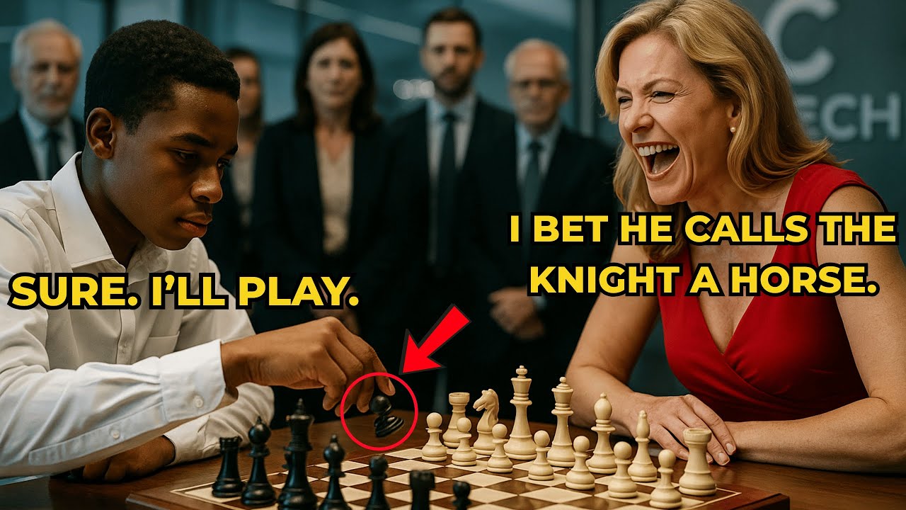 Millionaire Tech CEO Mocks Janitor’s Son—Until the Boy Destroys Her at the Company Chess Event
