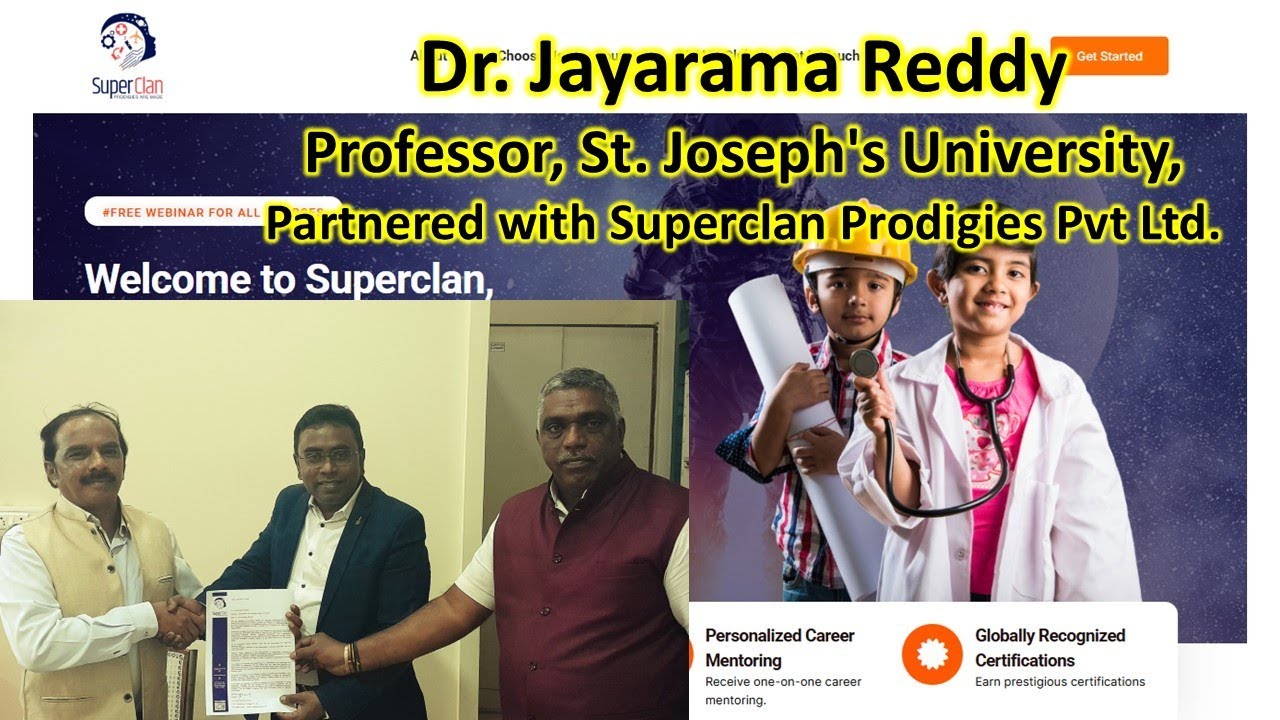 SuperClan| Prodigies are Made| ClanX| Genius| Dr. Jayarama Reddy| Donald Maxwell Harris| Krishnkumar