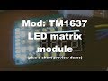 Mod: TM1637 LED matrix module