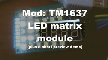 Mod: TM1637 LED matrix module