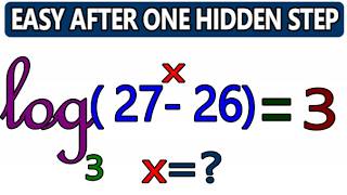 Only few Students Spot The Hidden Trick in This Logarithmic Equation Challenge