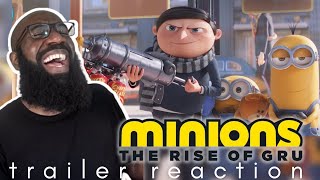 THE MINIONS THE RISE OF GRU OFFICIAL TRAILER REACTION