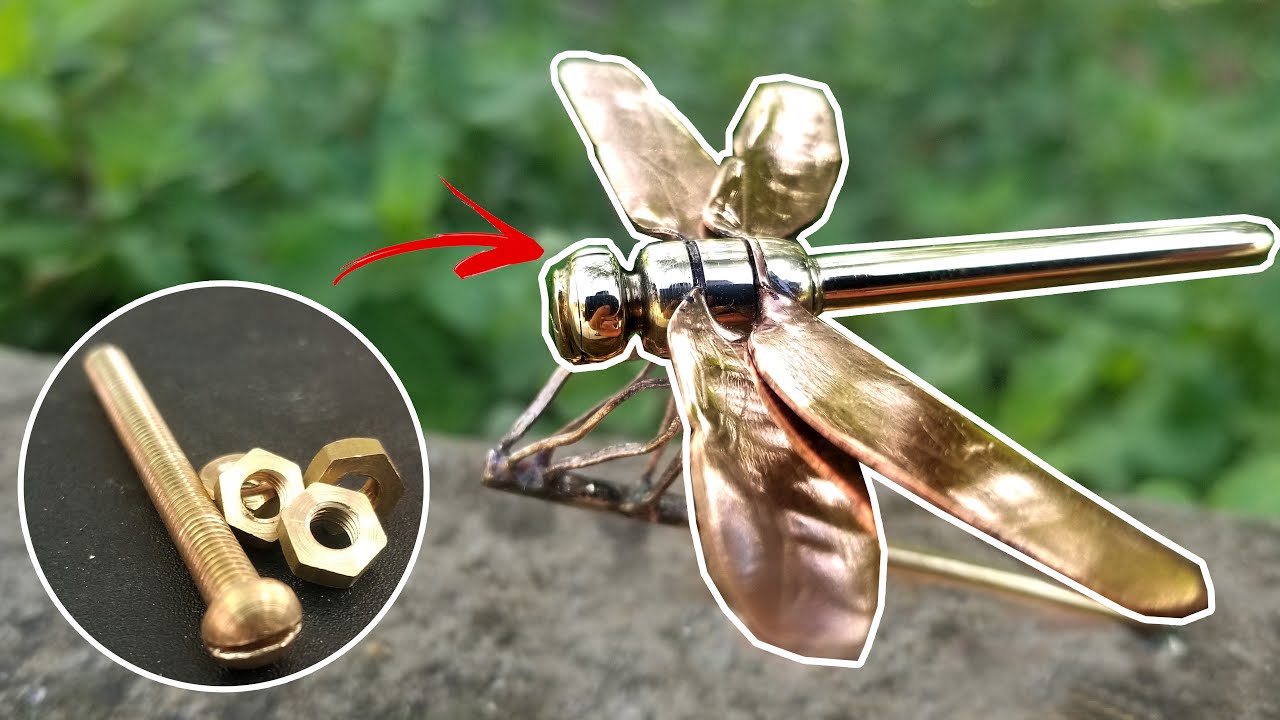 Turn copper snails into lovely dragonflies