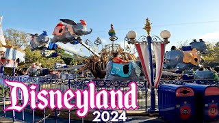 4K60 Dumbo The Flying Elephant Ride 2024 - Disneyland Park, California