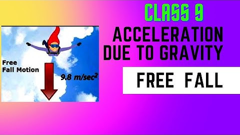 Free fall # acceleration due to gravity # kinematics # Class 9 # Physics # Chapter 2