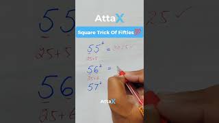 Square tricks of 50s..💯🔥⚡. #shortsfeed #maths #attax #mathstricks #shorts #shortsvideo