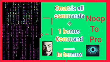 Cmatrix full course | All commands of cmatrix