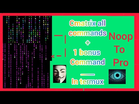 Cmatrix full course | All commands of cmatrix