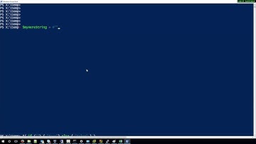 How to use here String with Powershell
