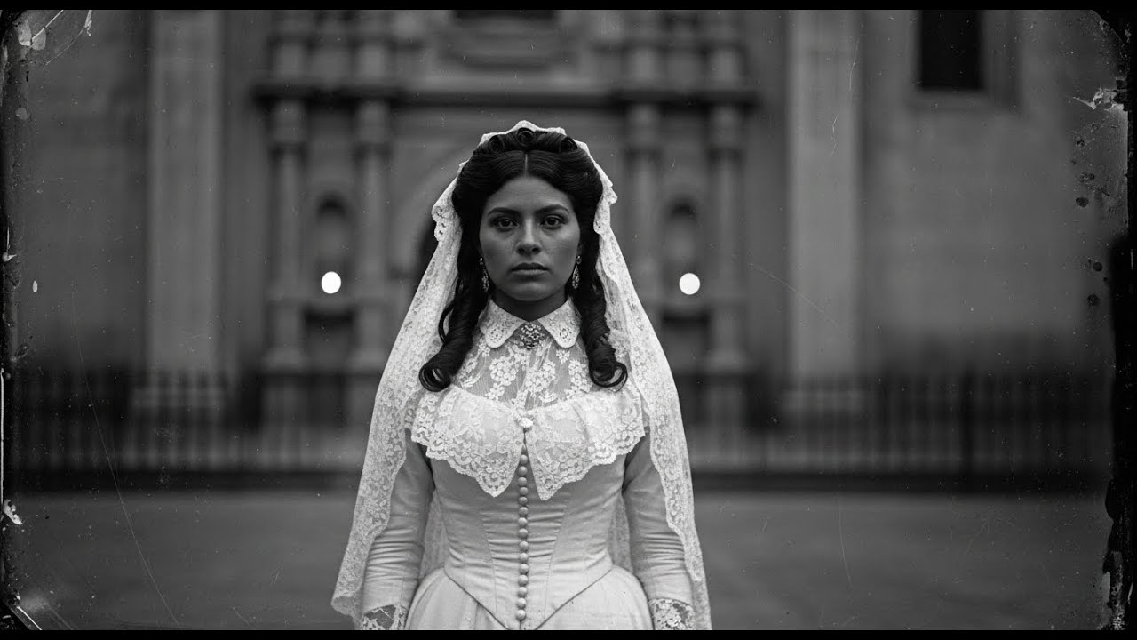 La Novia de la Luna Roja — Laura Hernández (1868, Zacatecas) — sangre en el altar