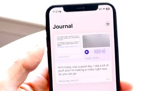 How To Use Journal App On iPhone!
