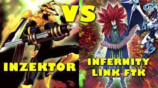 Real Life Yugioh - INZEKTOR vs INFERNITY LINK FTK | January 2018 Scrub League