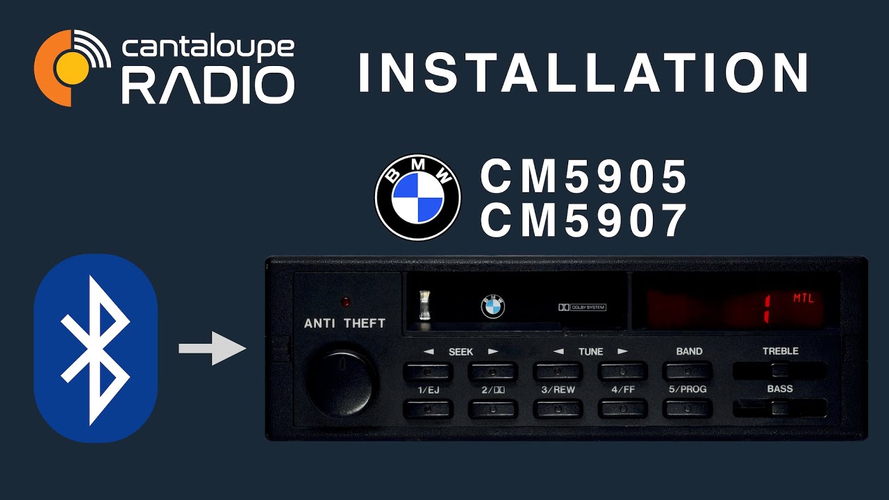 BA32 Bluetooth Retrofit Kit Installation - BMW CM5905 & CM5907 Radio