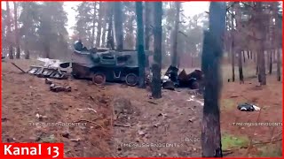 All Crew Members Are Dead - Footage Of A Russian Armored Vehicle Destroyed By A Drone In Kherson