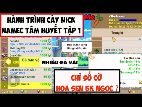 Video Ngọc Rồng Online - Hành trình cày namec tâm huyết tập... - youtube