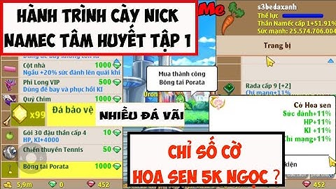 Ngọc Rồng Online - Hành trình cày namec tâm huyết tập 1 - Kết thúc sự kiện hoa đăng !!!