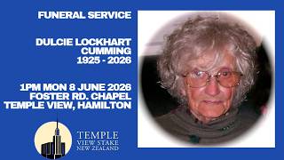 Funeral Service -- Sis. Dulcie Cumming