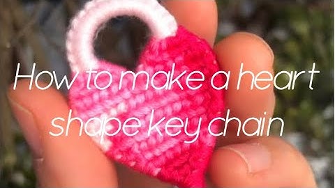 Valentine special vol.1 - How to make a heart shape ❤️ key chain/ハート形のキーホルダー/la porte à clé de cœur