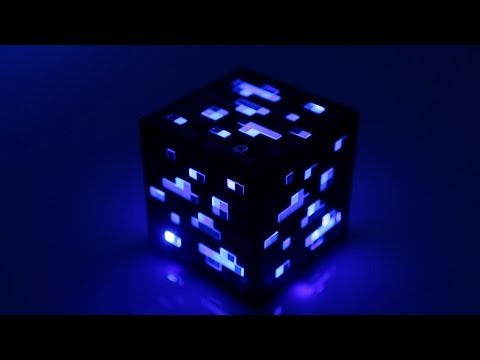 Minecraft Light-Up Diamond Ore from ThinkGeek
